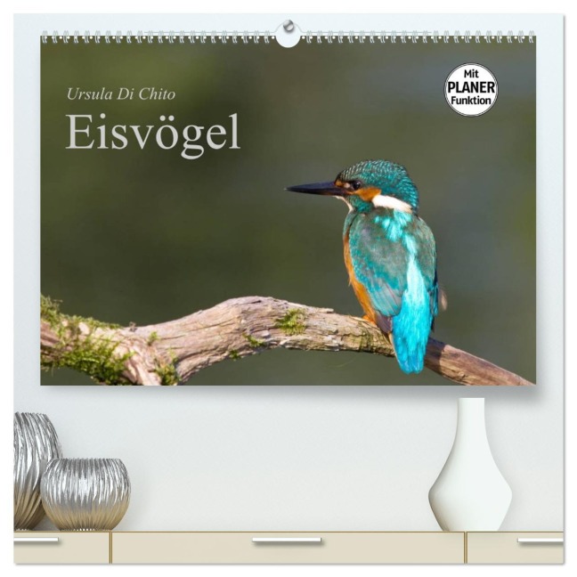 Eisvögel (hochwertiger Premium Wandkalender 2026 DIN A2 quer), Kunstdruck in Hochglanz - Ursula Di Chito