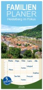 Cover-Bild zum Titel 'Familienplaner 2026 - Heidelberg im Fokus mit 5 Spalten (Wandkalender, 21 x 45 cm) CALVENDO' von 'Thorsten Assfalg'