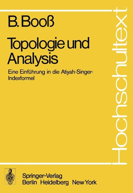 Topologie und Analysis - B. Booss