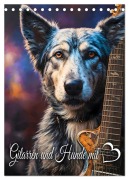 Gitarren und Hunde mit Herz (Tischkalender 2026 DIN A5 hoch), CALVENDO Monatskalender - Renate Utz