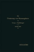 Cover-Bild zum Titel 'Die Förderung von Massengütern' von 'Georg Von Hanffstengel'