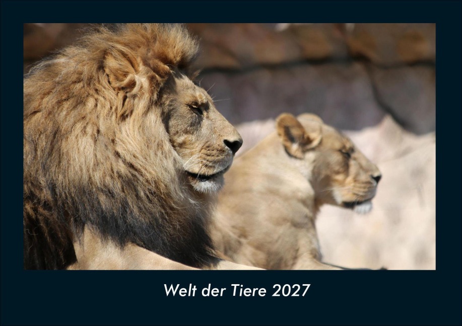 Welt der Tiere 2027 Fotokalender DIN A4 - Tobias Schmitt, Kevin Heber