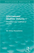 Cover-Bild zum Titel 'International Studies: Volume 1 (Routledge Revivals)' von 'Arthur Newsholme'