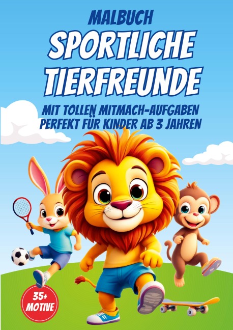MALBUCH SPORTLICHE TIERFREUNDE - Malbuch Magie
