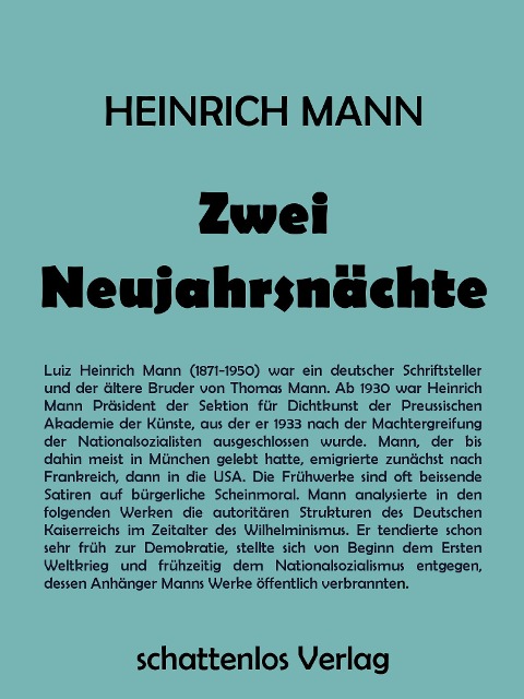 Zwei Neujahrsnächte - Heinrich Mann