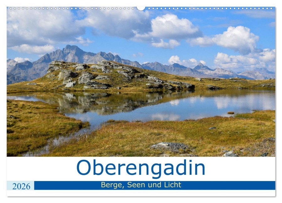 Oberengadin - Berge, Seen und Licht (Wandkalender 2026 DIN A2 quer), CALVENDO Monatskalender - Nadine Köller