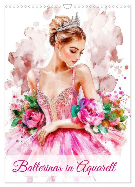 Ballerinas in Aquarell (Wandkalender 2026 DIN A3 hoch), CALVENDO Monatskalender - Ally Bee
