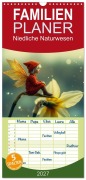 Cover-Bild zum Titel 'Familienplaner 2027 - Niedliche Naturwesen mit 5 Spalten (Wandkalender, 21 x 45 cm) CALVENDO' von 'Ally Bee'