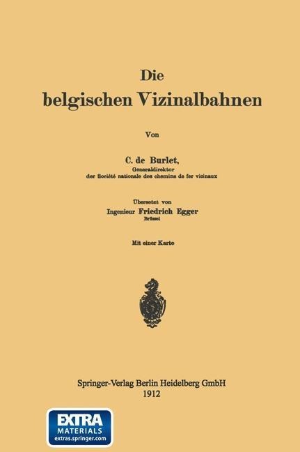 Die belgischen Vizinalbahnen - Charles de Burlet