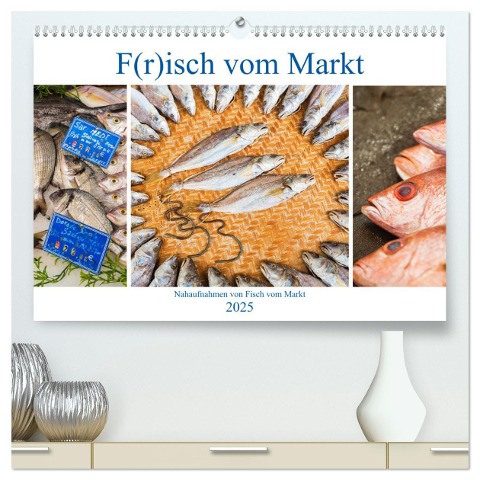 F(r)isch vom Markt (hochwertiger Premium Wandkalender 2025 DIN A2 quer), Kunstdruck in Hochglanz - Christian Müller