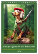 Cover-Bild zum Titel 'Lustige Jagdhunde mit Jägerlatein (Tischkalender 2026 DIN A5 hoch), CALVENDO Monatskalender' von 'Peter Rübsamen'