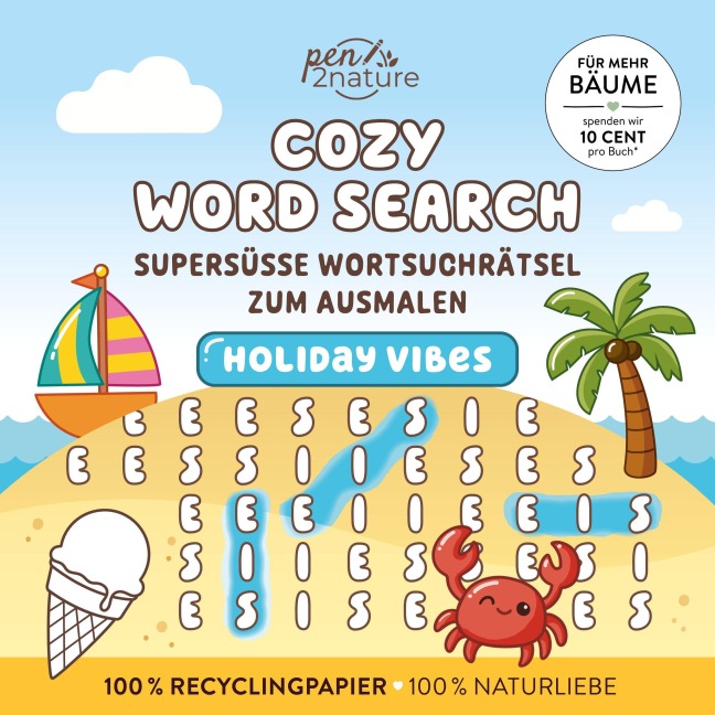 Cozy Word Search Holiday Vibes - 