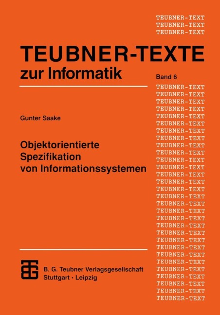 Objektorientierte Spezifikation von Informationssystemen - 