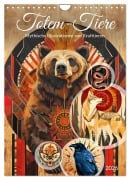 Cover-Bild zum Titel 'Totem-Tiere - Mythische Illustrationen von Krafttieren (Wandkalender 2026 DIN A4 hoch), CALVENDO Monatskalender' von 'Anja Frost'