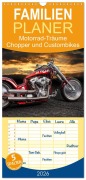 Familienplaner 2026 - Motorrad-Träume - Chopper und Custombikes mit 5 Spalten (Wandkalender, 21 x 45 cm) CALVENDO - Michael Pohl