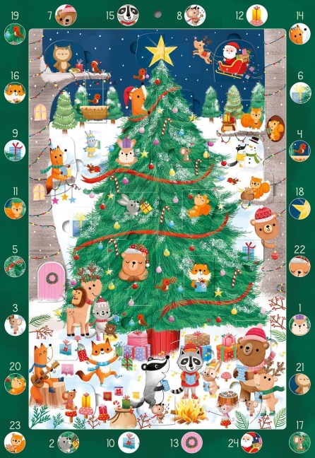 Mein Wimmel-Adventskalender: Mein kunterbunter Weihnachtsbaum - 