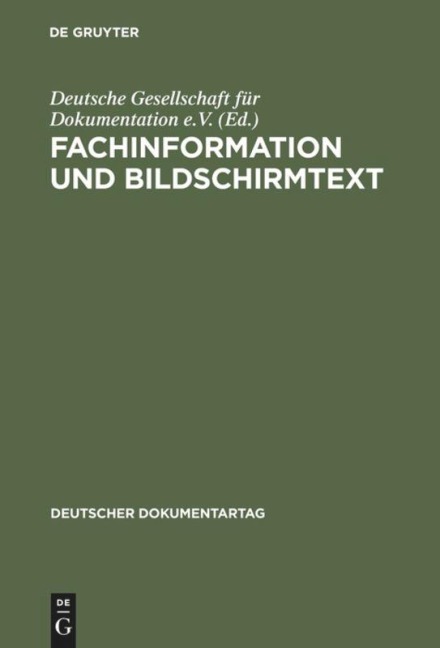 Fachinformation und Bildschirmtext - 