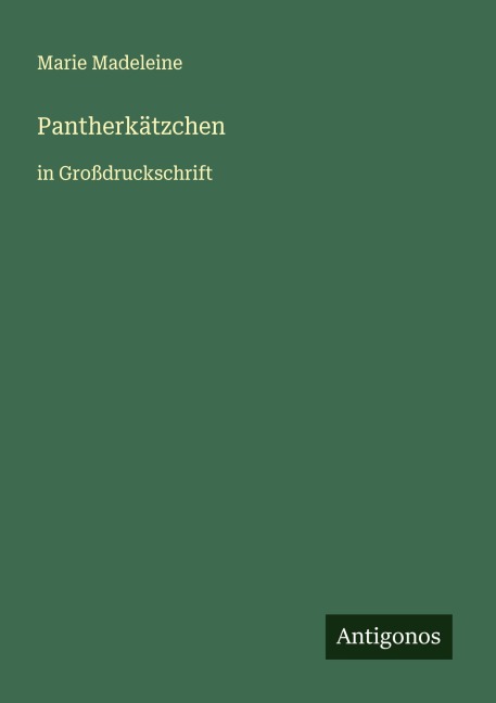 Pantherkätzchen - Marie Madeleine
