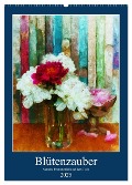 Blütenzauber - Gemalte Blumensträuße auf dem Tisch (Wandkalender 2025 DIN A2 hoch), CALVENDO Monatskalender - Anja Frost