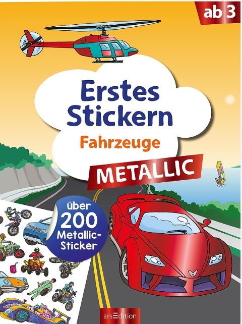 Erstes Stickern Metallic - Fahrzeuge - 