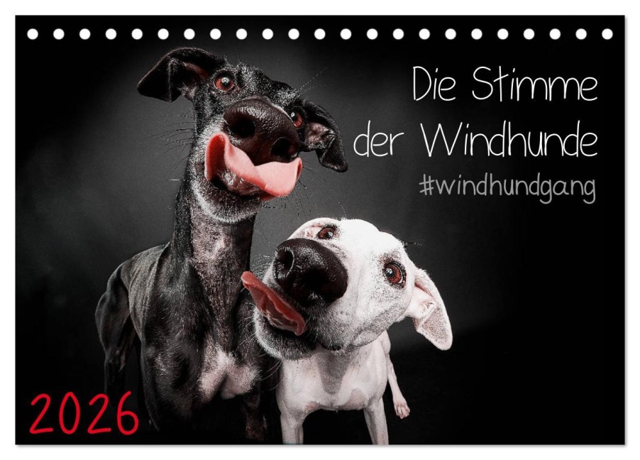 Die Stimme der Windhunde (Tischkalender 2026 DIN A5 quer), CALVENDO Monatskalender - Marcus Gier