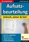 Aufsatzbeurteilung in der Grundschule - Friedel Schardt