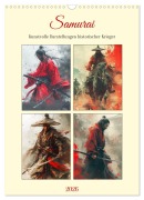 Cover-Bild zum Titel 'Samurai. Kunstvolle Darstellungen historischer Krieger (Wandkalender 2026 DIN A3 hoch), CALVENDO Monatskalender' von 'Rose Hurley'