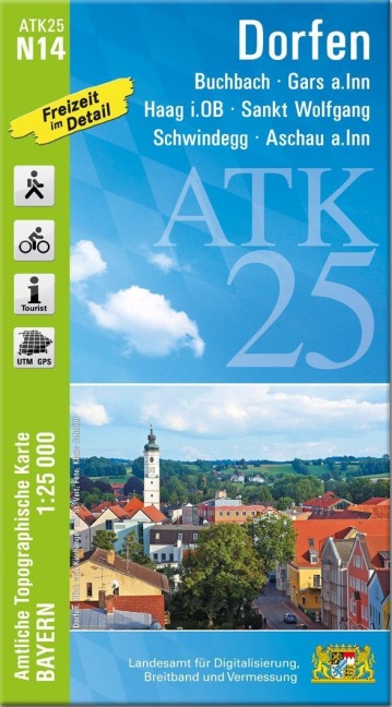 ATK25-N14 Dorfen (Amtliche Topographische Karte 1:25000) - 