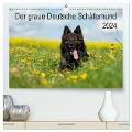 Der graue Deutsche Schäferhund (hochwertiger Premium Wandkalender 2024 DIN A2 quer), Kunstdruck in Hochglanz - Petra Schiller