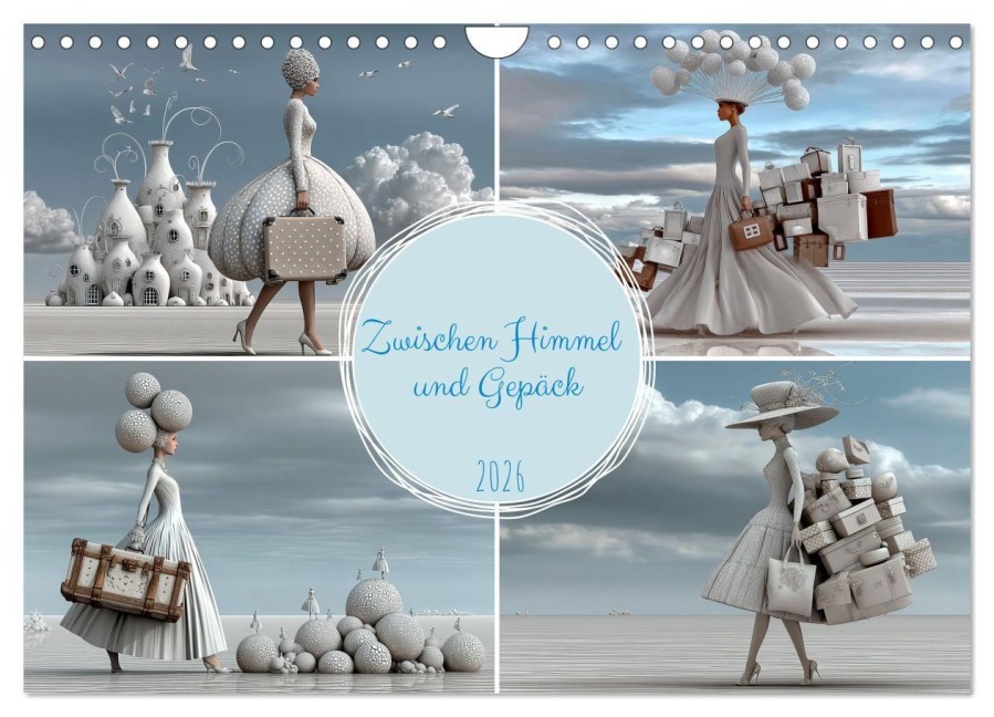 Zwischen Himmel und Gepäck (Wandkalender 2026 DIN A4 quer), CALVENDO Monatskalender - Anne Seltmann