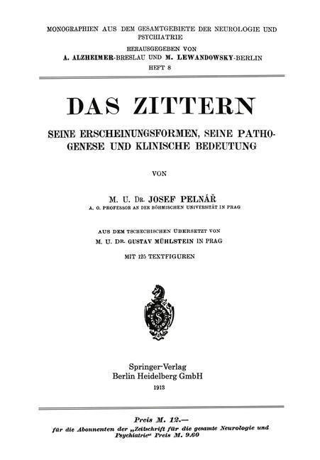 Das Zittern - Josef Pelnár