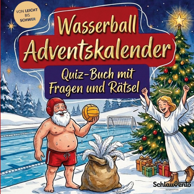Wasserball-Adventskalender: Quiz-Buch mit Fragen und Rätsel - Schlauvento Interactive