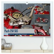 Cover-Bild zum Titel 'Puch 250 SGS Motorrad - Oldie aus Österreich (hochwertiger Premium Wandkalender 2026 DIN A2 quer), Kunstdruck in Hochglanz' von 'Ingo Laue'