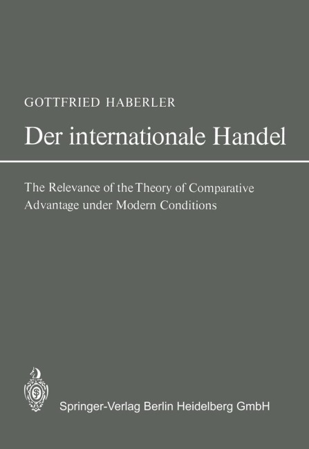 Der Internationale Handel - Gottfried Haberler