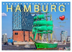 Cover-Bild zum Titel 'Hamburg - meine Stadt mit viel Herz (Tischkalender 2026 DIN A5 quer), CALVENDO Monatskalender' von 'Peter Roder'