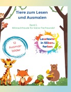 Tiere zum Lesen und Ausmalen - Nadine Lehmann