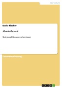 Cover-Bild zum Titel 'Absatztheorie' von 'Dario Fischer'