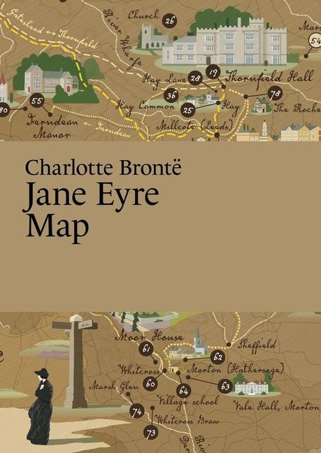 Charlotte Bronte: Jane Eyre Map - 