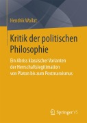 Cover-Bild zum Titel 'Kritik der politischen Philosophie' von 'Hendrik Wallat'