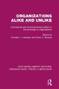 Cover-Bild zum Titel 'Organizations Alike and Unlike (RLE: Organizations)' von ''