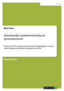 Cover-Bild zum Titel 'Intentionales Ausdauertraining im Sportunterricht' von 'Misel Saric'