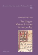 Cover-Bild zum Titel 'Ein Weg zu Meister Eckharts Armutspredigt' von 'Cornelia Boss-Pfister'