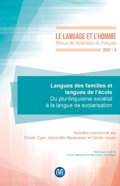 Langues des familles et langues de l'école - Oger, Maravelaki, Hayez