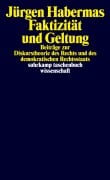 Cover-Bild zum Titel 'Faktizität und Geltung' von 'Jürgen Habermas'