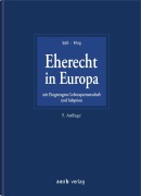 Cover-Bild zum Titel 'Eherecht in Europa' von ''