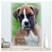 Cover-Bild zum Titel 'Deutsche Boxer Babys... (hochwertiger Premium Wandkalender 2026 DIN A2 hoch), Kunstdruck in Hochglanz' von 'Nicole Schwalm Böttcher'