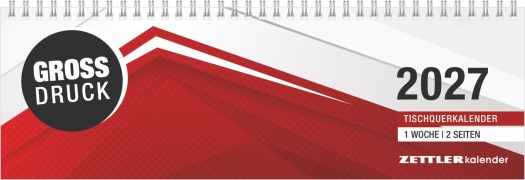 Cover-Bild zum Titel 'Tischquerkalender GROSSDRUCK 2027' von ''