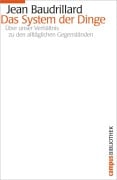 Cover-Bild zum Titel 'Das System der Dinge' von 'Jean Baudrillard'