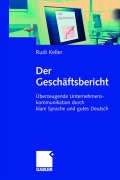 Cover-Bild zum Titel 'Der Geschäftsbericht' von 'Rudi Keller'