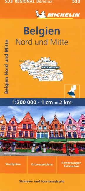 Michelin Belgien Nord und Mitte. 1:200.000 - 